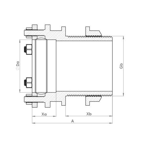 P921LG Schematic - Large Compression Tank Connector
