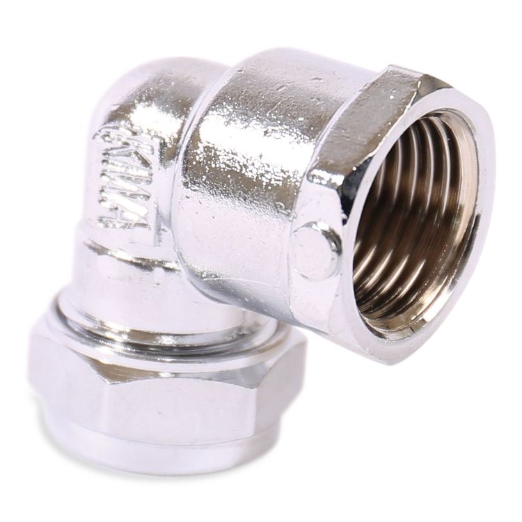 P803CP Image - Chrome Plated Compression Female Elbow