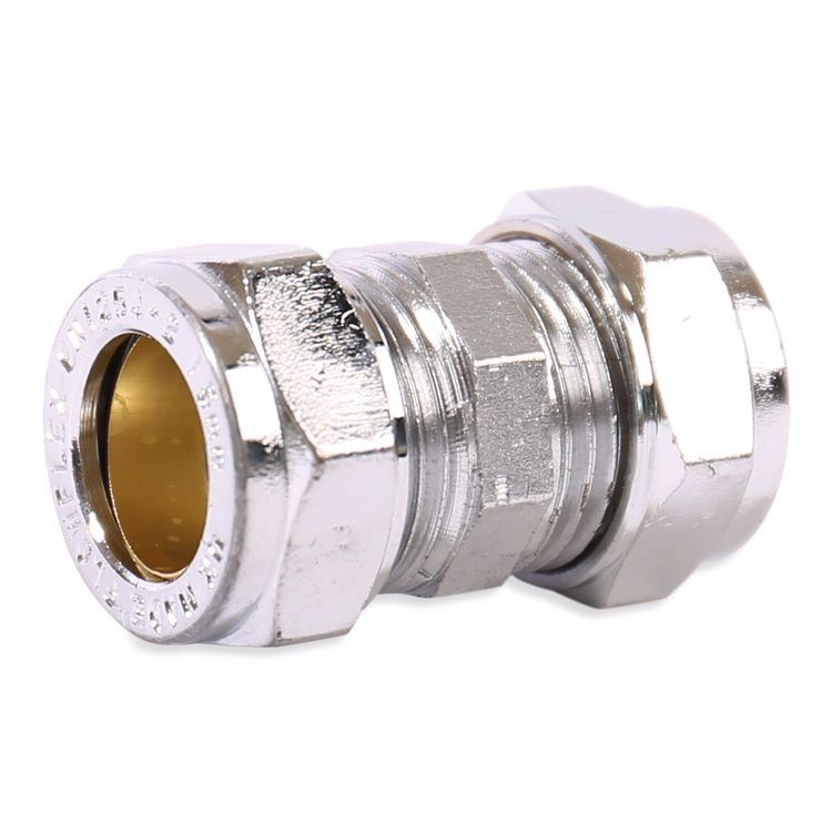P906CP Image - Chrome Plated Compression Slip Coupling