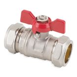 611 Image - Butterfly Handle Compression Ball Valve