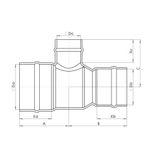 C706SR Schematic - Solder Ring Reduced Three Ways Tee