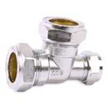 P703CP Image - Chrome Plated Compression Reduced End Tee
