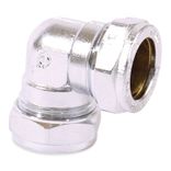 P801CP Image - Chrome Plated Compression Equal & Reduced Elbow