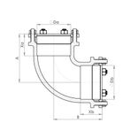 P801LG Schematic - Large Compression Equal Elbow