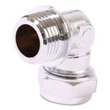 P802CP Image - Chrome Plated Compression Male Elbow