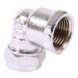 P803CP Image - Chrome Plated Compression Female Elbow