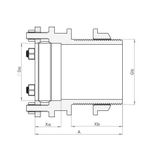 P921LG Schematic - Large Compression Tank Connector